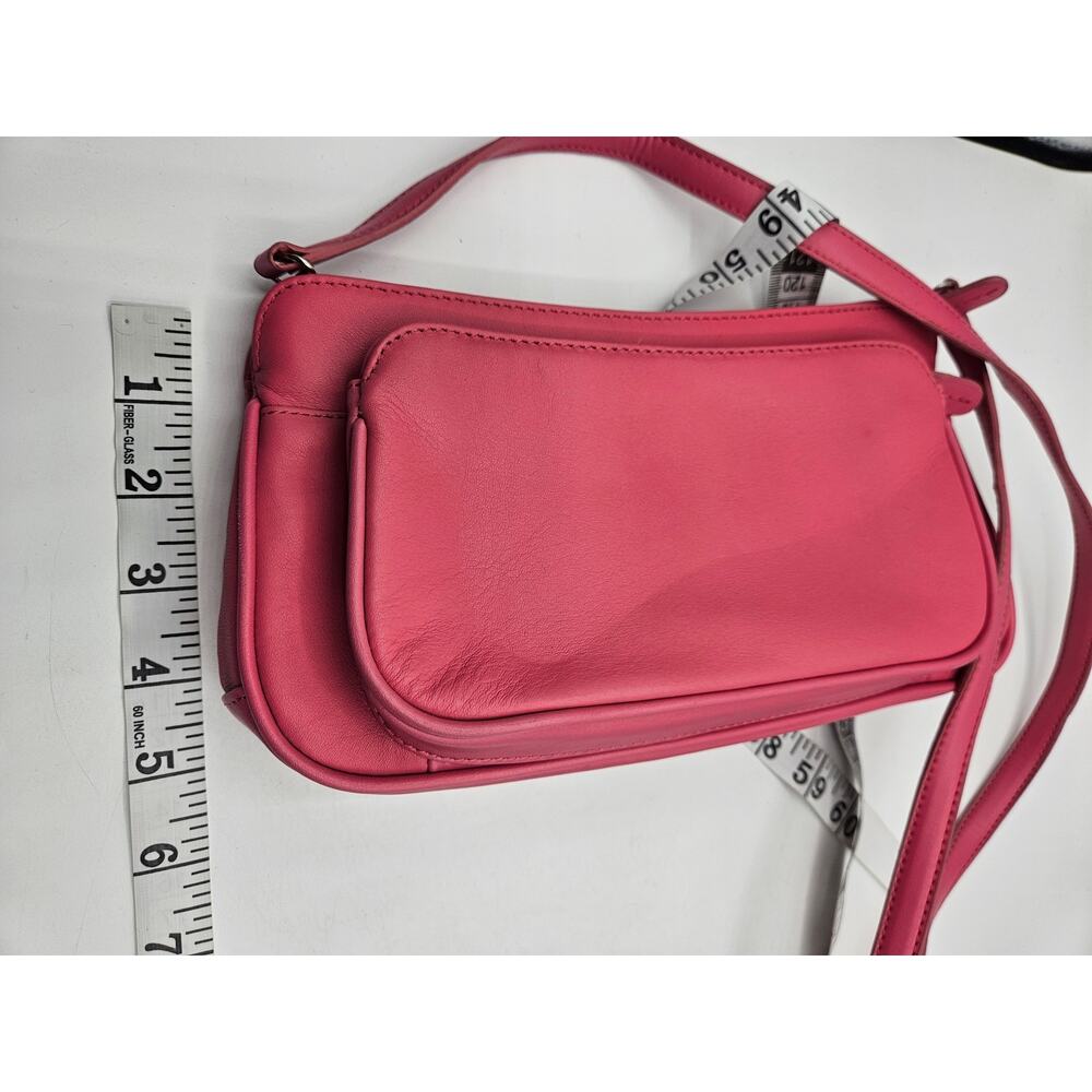 Giani Bernini Women's Pink‎ Crossbody Bag Purse Pockets Zippers Strap Removes - Picture 4 of 14